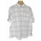 Duke Moss Casual Shirt White/Red And Silver